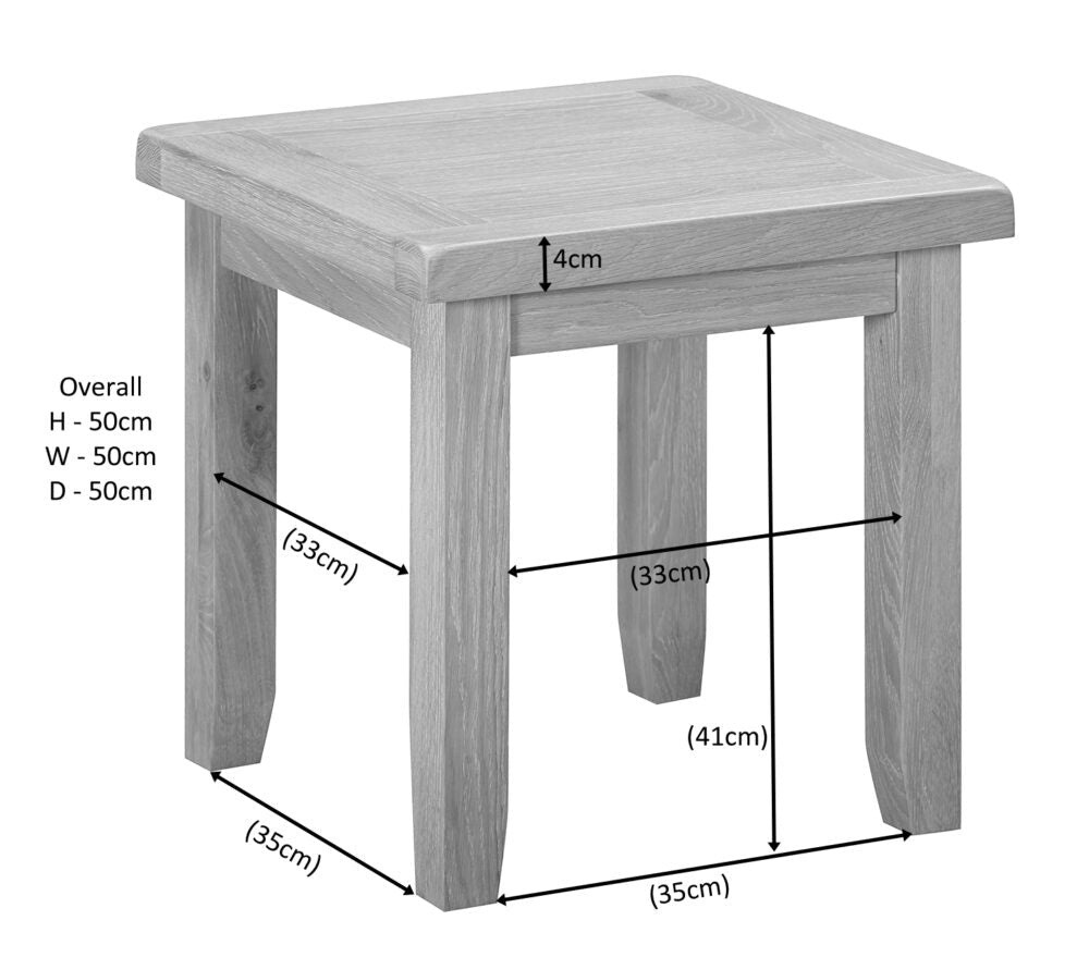 Warwick Oak Lamp Table